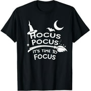 Hocus Pocus Time to Focus Shirt Halloween Teacher Witch Gift T-Shirt